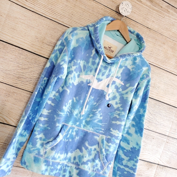 NWT Hollister Tie Dye Hoodie Pullover Sweater S - Picture 6 of 8